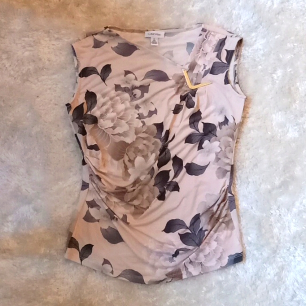 Women's CALVIN KLEIN Sleeveless Blouse, Size M